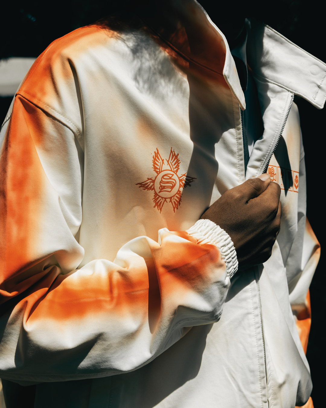 THE WORKS WHITE BOMBER